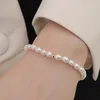 Charm Bracelets Fashion Simple Small Metal Ball With Freshwater Pearl Bracelet Beads Shed Hand String Contracted And Pure Fresh Female M