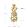 Pinnen broches retro barok vogel vogel tassel parel broche dames paleis luxe en prachtige metalen embleem strak korset dames set ofce sieraden g220523