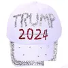Ball Caps 9 Стили 2024 Трамп Бейсной Бейсбол Регулируемая Джинсовая Шляпа Спортивная Собственная хлопковая капля Доставка модных аксессуаров h dhgit
