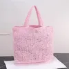 Sac de créateur pour femmes Mode Tissage manuel Tissus de paille Grande capacité Sacs de plage de vacances Léger Sauvage Gros Sacs à main réutilisables Loisirs Shopping le fourre-tout