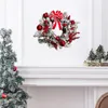 Decoratieve bloemen kransen kerst voordeur slingerdeur slingelhangende krans ornamenten kunstmatige kerstbanner voor raam tuindecoratie