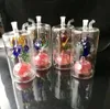 Tuyaux de fumée Narguilé Bong Verre Rig Huile Eau Bongs Super grand narguilé en verre avec bobines de fleurs supérieures et inférieures