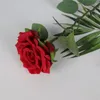Decorative Flowers Beautiful Rose Branch Stem Latex Hand Feel Felt Simulation Artificial Home Wedding Fake Flower