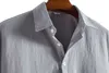 Casual shirts voor heren topverkoop product in 2022 Nieuw pullover katoenen linnen met korte mouwen shirt camisas de hombre aa230523