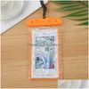 Impreza przychylność Luminous mobilna wodoodporna torba Summer Swimming Telefon z smyczką Drop dostawa domowy ogród świąteczne zapasy Dhyi2