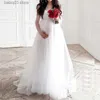 Abiti premaman 2022 Abito a rete con perline a maniche lunghe per le donne incinte Abito da sposa Puntelli di tiro Abito premaman Moda Abbigliamento per donne incinte T230523