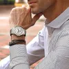 Polshorloges Feice Men Watches Luxe kwarts bekijk klassieke waterdichte datum klok mannelijke sport casual pols