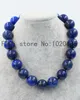 Necklaces wow! lapis lazuli round blue 10 20mm necklace 18inch wholesale beads FPPJ nature
