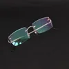 Mew Model, neueste Mode, Metall, große quadratische Rahmen, randlose Brillen, Brillen für Männer und Frauen, Luxus-Schutzbrillen mit Schutzgraden, Brillengröße 58–20–145 mm