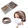 Party Favor 8 Color Leopard Print pannband Veet Creative Ladies Outdoor Button Mask Stretch Cross Hair Band Ornament Drop Delivery Dhizh