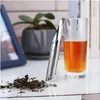 Filtri da tè Tubo in acciaio inossidabile Tè Infusore Appeso Stile Casa Caffè Vaniglia Spezie Filtro Diffusore Accessori da cucina Drop Del Dhjwn