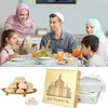 Geschenkwikkel Eid Mubarak Box Ramadan Decoratie voor Home Cake Biscuit Candy Islamic Muslim Party Decor Kareem Gifts 230522