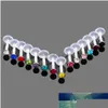 Ombligo Campana Anillos 14 Unids / lote Bioplast Flexible Labret Labio Anillo Oreja Helix Tragus Cartílago Espárragos Piercing Color Mezclado Dhgarden Dhpry