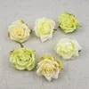 Fleurs décoratives fleur artificielle soie Rose tête pour fête de mariage décoration de la maison bricolage couronne cadeau boîte Scrapbook artisanat 1 pc