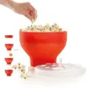 Schalen Eimer Home Kreative Popcorn Mit Deckel Schüssel Maker Silikon Mikrowellengeeignet Backen Faltbar