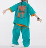 Scenkläder 2023 Kids Hip Hop Clothing Street Dance Outfit Loose Coat Pants Girls Jazz Modern Costume Hip-Hop Boys kläder 10705