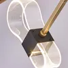 Kroonluchters Noordse moderne luxe kroonluchter verlichting goud led hanglamp zwart ontwerp voor levende eetkamer slaapkamer huisdecoratie