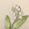 Maiglöckchen-Blumen-Corsage-Brosche für Damen, Hochzeitsbankett, Brautjungfern-Accessoires, Broschen, Schmuck