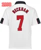 Beckham Retro piłka nożna 96 98 02 04 Klasyczne koszulki piłkarskie Anglii Mężczyźni Kids 1998 2002 Vintage Football 05 06 07 Madrids Retro Long Shirt Kit 68 87