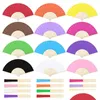 Party Favor Candy Color Diy Folding Fan Single Sided Paper Childrens Painting Gift Drop Delivery Home Garden Festive Supplies Event Dhfdj