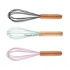 Äggverktyg manual Sile Cream Butter Eggs Tool Trähandtag Beater Whisk Dough Mixer Kök Bakning Drop Delivery Home Garden Dining B DHFJX