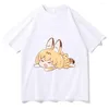 Damen T-Shirts Kemono Friends Serval Mode Damen/Herren Baumwolle Anime Vorherrschende Originalität Po Booth Sinn für Design Weich