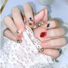 False Nails Handmade Diamond Candy Short Fingernail Tips Reusable Press On Nail Patch All For Manicure Art Accessories