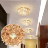 Taklampor Modern Crystal Lamp Aisle Light Flush LED -belysning för vardagsrum Balkong Fixtur 5W