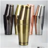 Other Bar Products Stainless Steel Cocktail Shaker Set Simple Tool American Boston Wine Martini Drink Mixer Drop Delivery Home Garde Dhwlp