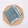 Baby Swaddle Swadding Newborn Tassel Ball Gaze Wrap Summer Cotton Bath Handdukar Håll quilt Dubbelskikt Badrum Fotofiltar Småbarn Swaddles Infant Robes BC711