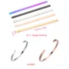 Bangle 10pcs/Lot Diy C Open Cuff Bangle Материал зеркальный лаль