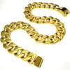 Пользовательский 24 -мм Майами Кубинский звенья Цепное ожерелье из нержавеющей стали Золотое ожерелье Мужчина Хип -хоп Рок Ювелирные изделия мода