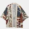 Ubranie etniczne Tradycyjne japońskie kimono i szorty Zestaw mężczyzn mężczyzn Kobiet Streetwear Cardigan Cosplay Haori Fashion Print Beach Yukata