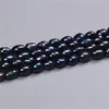 Crystal 44.5mm Irregular Rice Natural Black Freshwater Pearl Beads For Women Jewelry Making DIY Bracelet Necklace Earrings Anklet Gifts