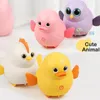 Jouets électroniques pour animaux de compagnie Animaux mignons Animaux électroniques magnétiques Jouets Marche Poulet Jeu pour filles Poussins Enfants Lien Trackless Aléatoire État de la route 230523