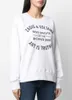 zadig voltaire Designer Sweatshirt Fashion New Women Classic Letter Printed White Cotton Pullover Jumper Sweater