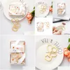 Party Favor Zinc Alloy Bottle Opener Gold Heart Shaped Wedding Guests Gifts Drop Delivery Home Garden Festive Supplies Event Dhypq