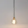 Pendantlampor GPD Modern Crystal Light for Kitchen Island LED minimalism inomhusbelysning vardagsrumsledningar Hanglamp