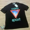 Camisetas masculinas 23SS Casablanca Camisetas triangulares triangular Pássaros de pássaro 3xl Camise