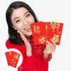 Geschenkwikkeling 30 PCS RODE ENVELOPE TAG POCKET HONG BAO Delicate Chinese stijl geld kous stuffers jaar gunst