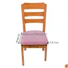Крышка стулья 10 цветов чисто цветовые эластичные эластичные эластики домашняя подушка для дома