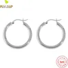 Huggie 925 Sterling Silver Jewelry Smooth Circle hoop earrings for women 18kゴールドメッキファムポピュラーアクセサリー2022 New