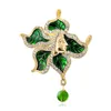 Pins broches shmik nieuwe creativiteit 2023 mode groene strass portret in reliëf broche dames klassieke bloemen vintage email embleem g220523