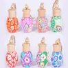 Wholesale Hanging Rope Polymer Clay Empty Bottles 15ML Essential Oil Perfume Car Decoration Mix Colors Car Diffuser Bottles