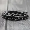 Bracelets porte-bonheur Vintage hommes Bracelet en acier inoxydable Unique Dragon Braslet pour Hombre survie Brazalete bijoux accessoires cadeau lui