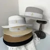 Breda randen hattar våren och sommaren Iittle Bee Sunscreen Shade Straw Hat British Style All-Match Leisure Vacation Beach Hatwide