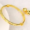 Bangle Starry Regulowana bransoletka dla niemowląt Gift Yellow Gold Birthday Gift