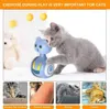 Toys Cat Cat Interactive Feather Toys Pet Bumbler Funny Toy Interactive Cats Toys Cat Rolling Teaser Feather Wand Toys Rotating Ball G230520