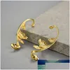 Stud Lotus Fun Luxury 925 Sterling Sier Classical Pattern Acanthus Leaf Unusual Design Earrings For Women 18K Gold Jewelry N Dhgarden Dh2Nd