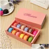 Emballage Cadeau Bonbons Couleur Aron Gâteau Boîte Biscuit Muffin Boîtes 20X11X5Cm Emballage Alimentaire Cadeaux Papier Dessert Fournitures Drop Delivery Accueil Ga Dhfhc